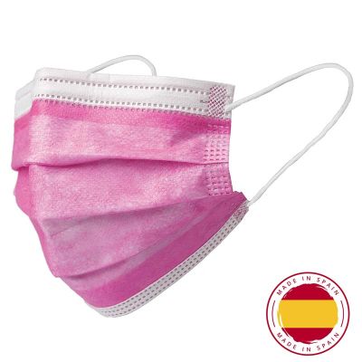 MASCARILLA VP QUIRURGICA IIR ROSA 3C INFANTIL 50 UD