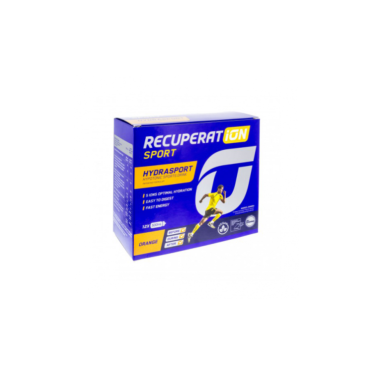 RECUPERAT-ION HYDRASPORT 12 SOBRES 20 g SABOR NARANJA