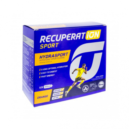 RECUPERAT-ION HYDRASPORT 12 SOBRES 20 g SABOR NARANJA
