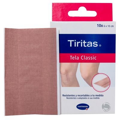TIRITAS TELA 6CM X 10CM 10UDS