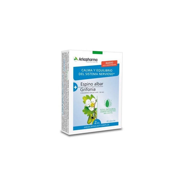 ARKOPHARMA ESPINO ALBAR Y GRIFONIA ARKOCAPSULAS COMPLEX 40 CAPSULAS