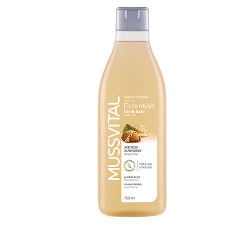 MUSSVITAL ESSENTIALS GEL DE BAÑO ACEITE ALMENDRA 1 ENVASE 750 ml
