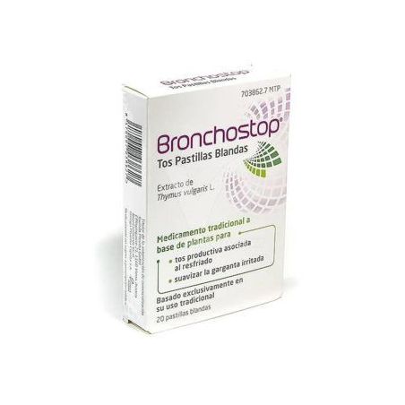BRONCHOSTOP TOS 20 PASTILLAS BLANDAS PARA CHUPAR