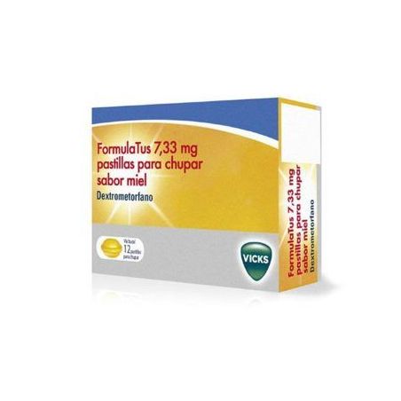 FORMULATUS 7,33 mg 12 PASTILLAS PARA CHUPAR (SABOR MIEL Y LIMON)