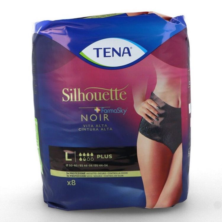 TENA SILHOUETTE NEGR BAJA M 10