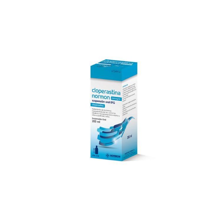 CLOPERASTINA NORMON EFG 3,54 mg/ml SUSPENSION ORAL 1 FRASCO 200 ml