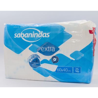 Sabanindas Extra 60x60 - Empapador desechable 20u.