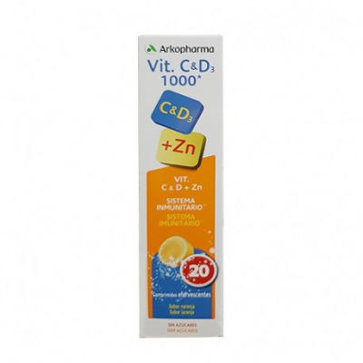 ARKOVITAL VIT C&D3 1000 20 COM
