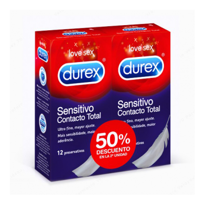 DUPLO DUREX SENS TOTAL 12UN
