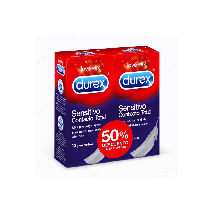 DUPLO DUREX SENS TOTAL 12UN