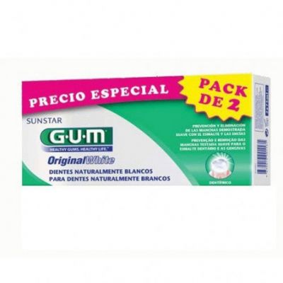 GUM DUO PACK WHITE PASTA2X75ML