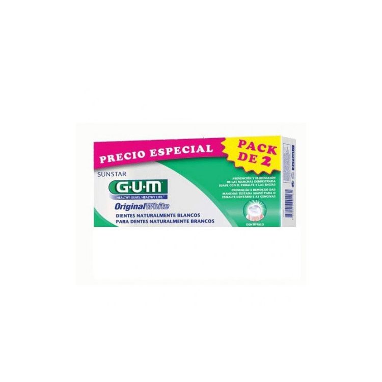 GUM DUO PACK WHITE PASTA2X75ML