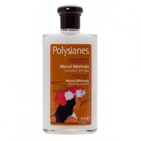 POLYSIANES MONOÏ MORINDA ACEITE DE BELLEZA KLORANE CUERPO Y CABELLO 1 ENVASE 125 ml