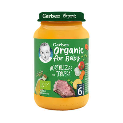 GERBER ORG HORTAL/TERNERA 190G