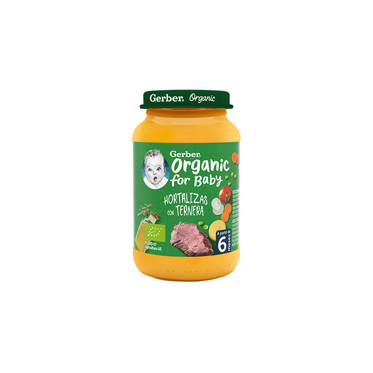 GERBER ORG HORTAL/TERNERA 190G