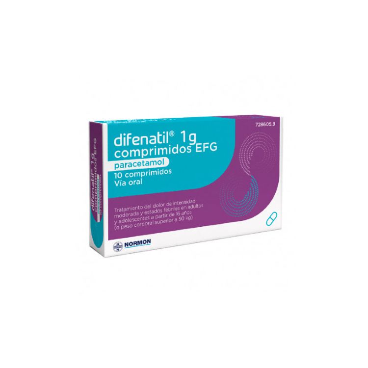 DIFENATIL 1 g 10 COMPRIMIDOS