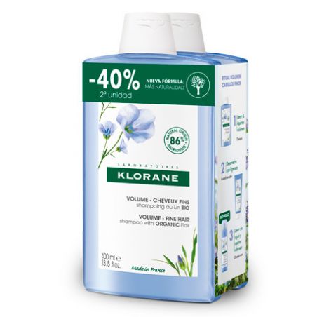 KLORANE DUO LINO 2X400ML 2ª 40%