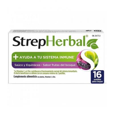 STREPHERBAL SAUCO Y EQUINA 16P