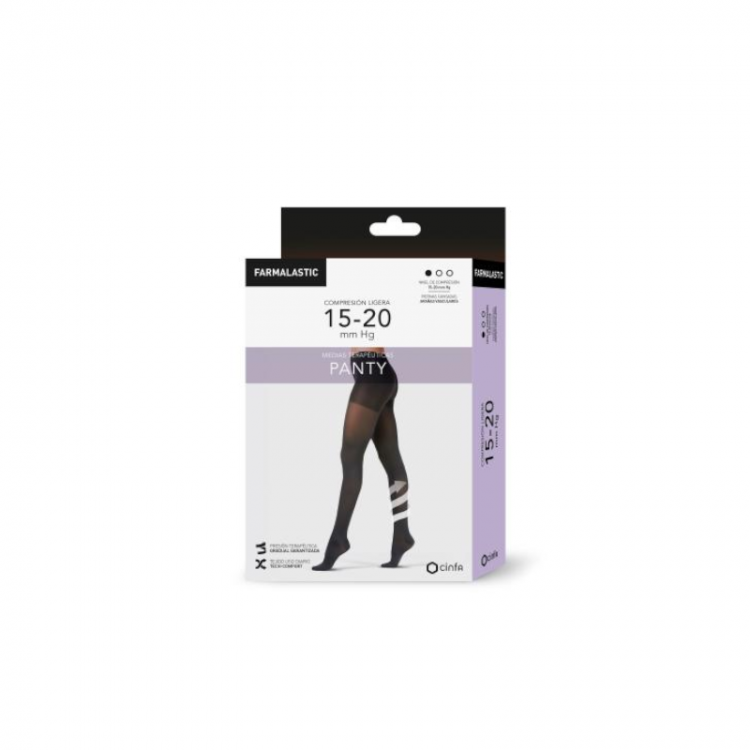 PANTY COMPRES LIGERA NEGRO TXL