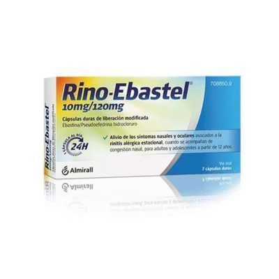 RINO-EBASTEL 10 MG/120 MG 7 CAPSULAS LIBERACION MODIFICADA