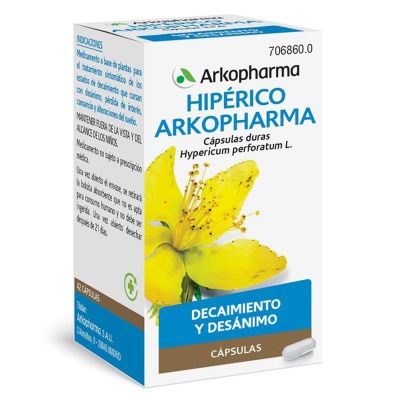 HIPERICO ARKOPHARMA 185 mg 42 CAPSULAS