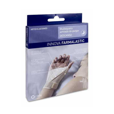MUÑEQUERA ARTROSIS DE PULGAR FARMALASTIC DESCANSO DERECHA 1 UNIDAD TALLA  GRANDE