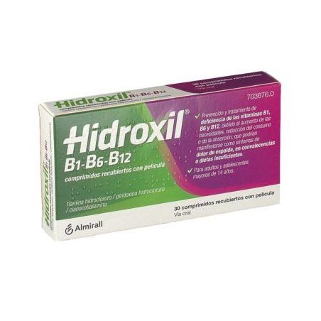HIDROXIL B1-B6-B12 30 COMPRIMIDOS RECUBIERTOS
