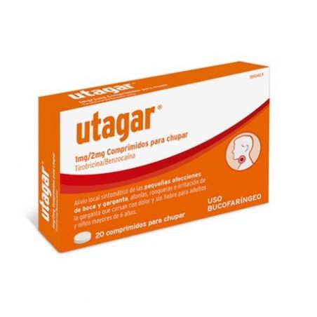 UTAGAR 1 mg/2 mg 20 COMPRIMIDOS PARA CHUPAR