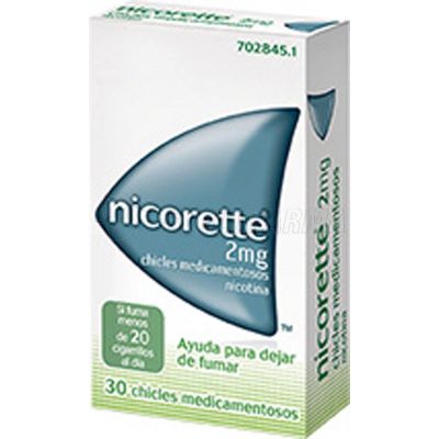 NICORETTE 2 mg 30 CHICLES MEDICAMENTOSOS