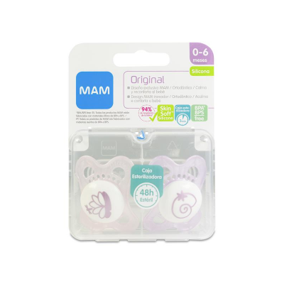 CHUPETE MAM ORIG SIL2-6 ROS 2U