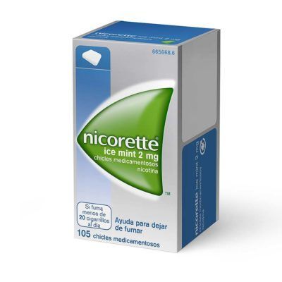 NICORETTE ICE MINT 2 MG 105 CHICLES MEDICAMENTOSOS