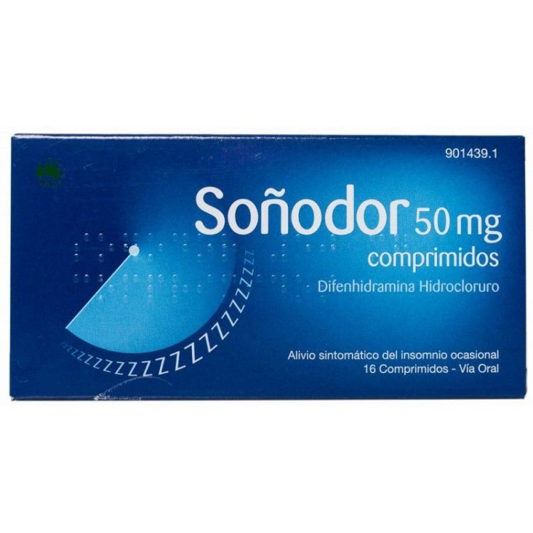 SOÑODOR DIFENHIDRAMINA 50 mg 16 COMPRIMIDOS