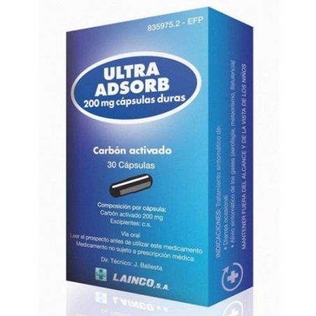 ULTRA ADSORB 200 mg 30 CAPSULAS