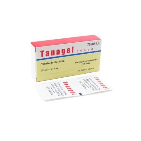 TANAGEL 250 mg 20 SOBRES POLVO PARA SUSPENSION ORAL