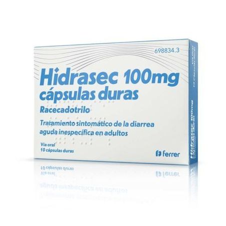HIDRASEC 100 mg 10 CAPSULAS