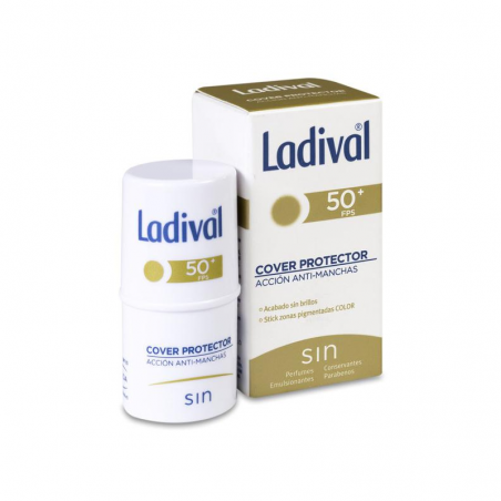 LADIVAL COVER PROTECTOR ANTIMANCHAS CON DELENTIGO FPS 50+ 1 STICK 4 g