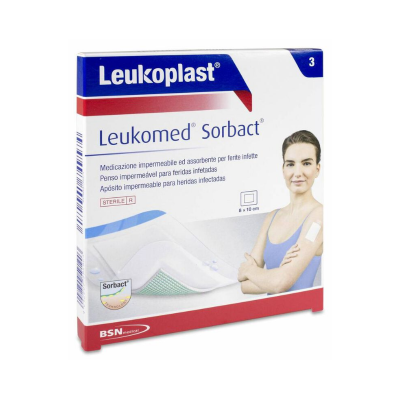 LEUKOMED SORBACT 8X10CM 3UD