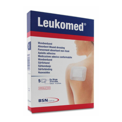 LEUKOPLAST LEUKOMED 8X10CM 5U