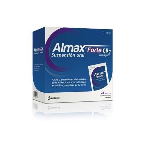ALMAX FORTE 1,5 g 24 SOBRES SUSPENSION ORAL