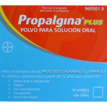 PROPALGINA PLUS 10 SOBRES POLVO PARA SOLUCION ORAL
