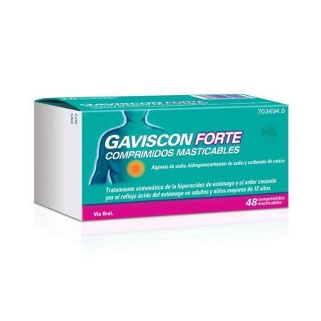GAVISCON FORTE 48 COMPRIMIDOS MASTICABLES