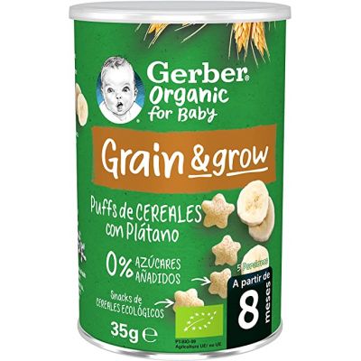 GERBER ORG CEREAL PLATANO 35GR