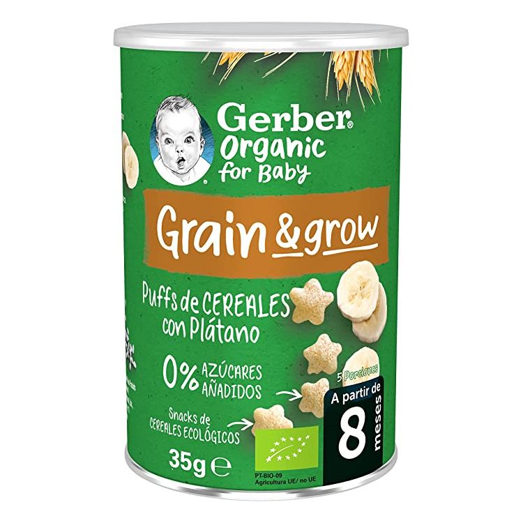 GERBER ORG CEREAL PLATANO 35GR