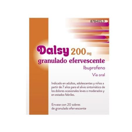 DALSY 200 mg 20 SOBRES GRANULADO EFERVESCENTE