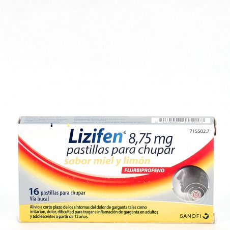 LIZIFEN 8,75 mg 16 PASTILLAS PARA CHUPAR (SABOR MIEL Y LIMON)