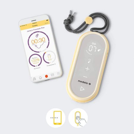 MEDELA SACALECHES DOBLE PORTATIL ELÉCTRICO SIN CABLE FREESTYLE HANDS -FREE
