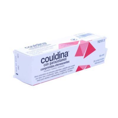 COULDINA CON PARACETAMOL 650 mg/4 mg/10 mg 20 COMPRIMIDOS EFERVESCENTES
