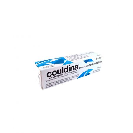 COULDINA CON ACIDO ACETILSALICILICO 500 MG/2 MG/7,5 MG 20 COMPRIMIDOS EFERVESCENTES