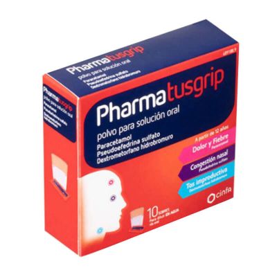 PHARMAGRIP TOS Y CONGESTION 10 SOBRES POLVO PARA SOLUCION ORAL