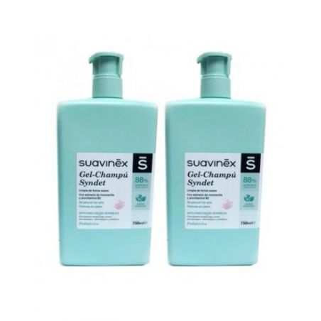 SUAVINEX GEL-CHAMPU ESPUMOSO 2 BOTELLAS 750 ML DUPLO